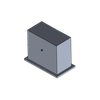 WR2300 Waveguide Coaxial Adapter Flange UDR, 320 MHz to 490 MHz, N-Female Connector
