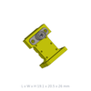 WR28 26.5GHz to 40GHz K-Female Waveguide Coaxial Adapter Flange: type01