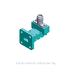 WR28 26.5GHz to 54GHz Waveguide to Coaxial Adapter V-Female Connector, UBR Flange