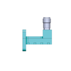 WR28 26.5GHz to 54GHz Waveguide to Coaxial Adapter V-Female Connector, UBR Flange