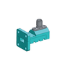 WR28 (26.5GHz to 40GHz) K-Female Flange: UBR Waveguide Coaxial Adapter (Type: A2) (WC-28-UBR-A2-KF)
