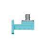 WR28 (26.5GHz to 40GHz) K-Female Flange: UBR Waveguide Coaxial Adapter (Type: A2) (WC-28-UBR-A2-KF)