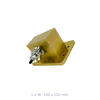 WR340 Waveguide Coaxial Adapter Flange: UDR, 2.2GHZ to 3.3GHz, 716-Female Connector