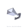 WR62 12.4 GHz to 18GHz, 10dbi, Waveguide Horn Input Flange: UBR UG-2664/U