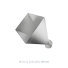 WR137 5.85GHz to 8.2GHz 20dbi Waveguide Horn Antenna without Adapter, UAR Flange