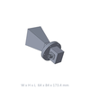 WR159 4.9GHz to 7.05GHz 10dbi Stand Gain Waveguide Horn Antenna, UAR Flange, N-Female connector