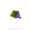 WR187 Waveguide Horn Input Antenna, 3.95GHz to 5.85GHz, 10dbi, without Adapter