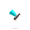 WR22, 33 to 50 GHz, 10dBi Waveguide Horn Antenna without Adapter, Flange: UG