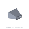 WR2300 320 to 490 MHz 10dbi Waveguide Input Horn Antenna without Adapter