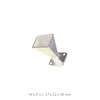 WR28 26.5 GHz to 40 GHz, 15dBi, Flange: UBR Waveguide Input Horn Antenna without adapter