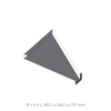 WR430 Waveguide Input Horn Antenna without Adapter, E-plane sectoral, frequency 1.72 GHz to 2.60 GHz, 15dbi Gain, UDR Flange, No waveguide adapter
