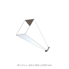WR430 Waveguide Input Horn Antenna without Adapter, frequency 1.72 GHz to 2.60 GHz, 20dbi, UDR Flange, No waveguide adapter