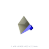 WR650 Waveguide Input Horn Antenna frequency from 1.14 GHz to 1.73 GHz, 15dbi Gain, without waveguide adapter
