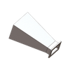 WR650 Waveguide Input Horn Antenna frequency from 1.14 GHz to 1.73 GHz, 10dbi Gain, without waveguide adapter