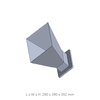 WR-770 0.97 GHz to 1.45 GHz, 10 dbi Waveguide Horn Input Antenna, Flange: UDR