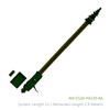 Antenna mast with gearbox