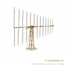 50MHz to 100MHz Professional Log-periodic antenna N-Female