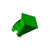 1GHz to 2GHz 10dbi Left polarization Broadband Horn Antenna N-Female