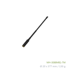 30 MHz to 88 MHz 38cm Handheld Whip Antenna TNC-Male