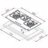 Bếp Gas Teka CGW LUX 86 TC 3G AI AL 2TR CI BUT 40217300