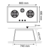 Bếp Gas Teka GK LUX 86 3G AI AL 40232006