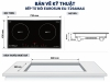 Bếp Từ Đôi Eurosun EU-T256MAX 2 Vùng Nấu - Nhập Khẩu Malaysia