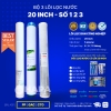 Bộ Lọc Thô 3 Cốc AQUAYAKI 20 inch Lọc Nước Đầu Nguồn, Sinh Hoạt - Hàng Chính Hãng