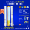 Bộ 3 Lõi Lọc 20 inch Làm Mềm Nước, Lọc Cặn Canxi, Cho Mọi Dòng Máy RO