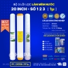 Bộ Lọc Thô 3 Cốc AQUAYAKI 20 inch Lọc Nước Đầu Nguồn, Sinh Hoạt - Hàng Chính Hãng