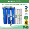 Bộ Lọc Thô 3 Cốc AQUAYAKI 20 inch Lọc Nước Đầu Nguồn, Sinh Hoạt - Hàng Chính Hãng