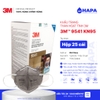 Khẩu Trang 3M 9541 KN95 Cao Cấp Than Hoạt Tính Lọc Khí Độc - Chính Hãng 3M