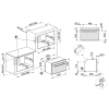 Lò Vi Sóng Có Nướng Thủy Phân SMEG LINEA SF4104MCS 536.64.612 40L