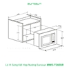 Lò Vi Sóng Có Nướng EUROSUN MWO-T26EUR 25L Để Bàn - Nhập Khẩu Malaysia