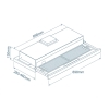Máy Hút Mùi Âm Tủ Electrolux EFP9520X - 338 m³/h