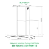 Máy Hút Mùi Gắn Tường EUROSUN EH-70K11E, EH-90K11E, Công Suất 1000m³/h