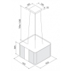 Máy Hút Khói Khử Mùi Malloca CUBE F-181 Đảo - 600 m³/h