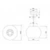 Máy Hút Mùi Đảo Malloca SPHERA CHROME-I001C - 500 m³/h Treo Độc Lập
