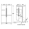 Tủ Lạnh Side by Side Hafele HF-SBSIB 539.16.230 - 620 Lít