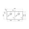 Chậu Rửa Chén Bosch - Pyramis HMH.101031401 ASTRIS (86,5X44) 2B