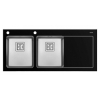 Chậu Rửa Chén Bosch - Pyramis HMH.109505130 CRYSTALON (116X52) 2B 1D