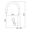 Vòi Rửa Chén Malloca Inox K095-S Nóng Lạnh Dây Rút