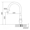 Vòi Rửa Chén Malloca K119T3 Dây Rút Nóng Lạnh