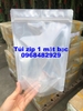 Túi zip 1 mặt bạc