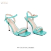 SANDAL HỞ MŨI ĐÍNH NGỌC CAO CẤP 9CM CHÍNH HÃNG VOLSCI - DNU358