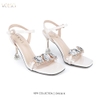 SANDAL HỞ MŨI ĐÍNH ĐÁ CAO CẤP 7CM CHÍNH HÃNG VOLSCI - DNU361