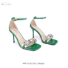 SANDAL GÓT NHỌN ĐÍNH ĐÁ CAO CẤP 9CM CHÍNH HÃNG VOLSCI - DNU363