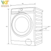 Máy giặt sấy Electrolux Inverter EWW1023P5SC 10/7kg
