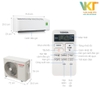 Máy lạnh Toshiba Inverter 1.5 HP RAS-H13H2KCVG-V