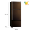 Tủ lạnh 3 cửa Mitsubishi MR-V50ER-BRW