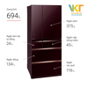Thông số kỹ thuật Tủ lạnh Mitsubishi MR-WX70C-BR